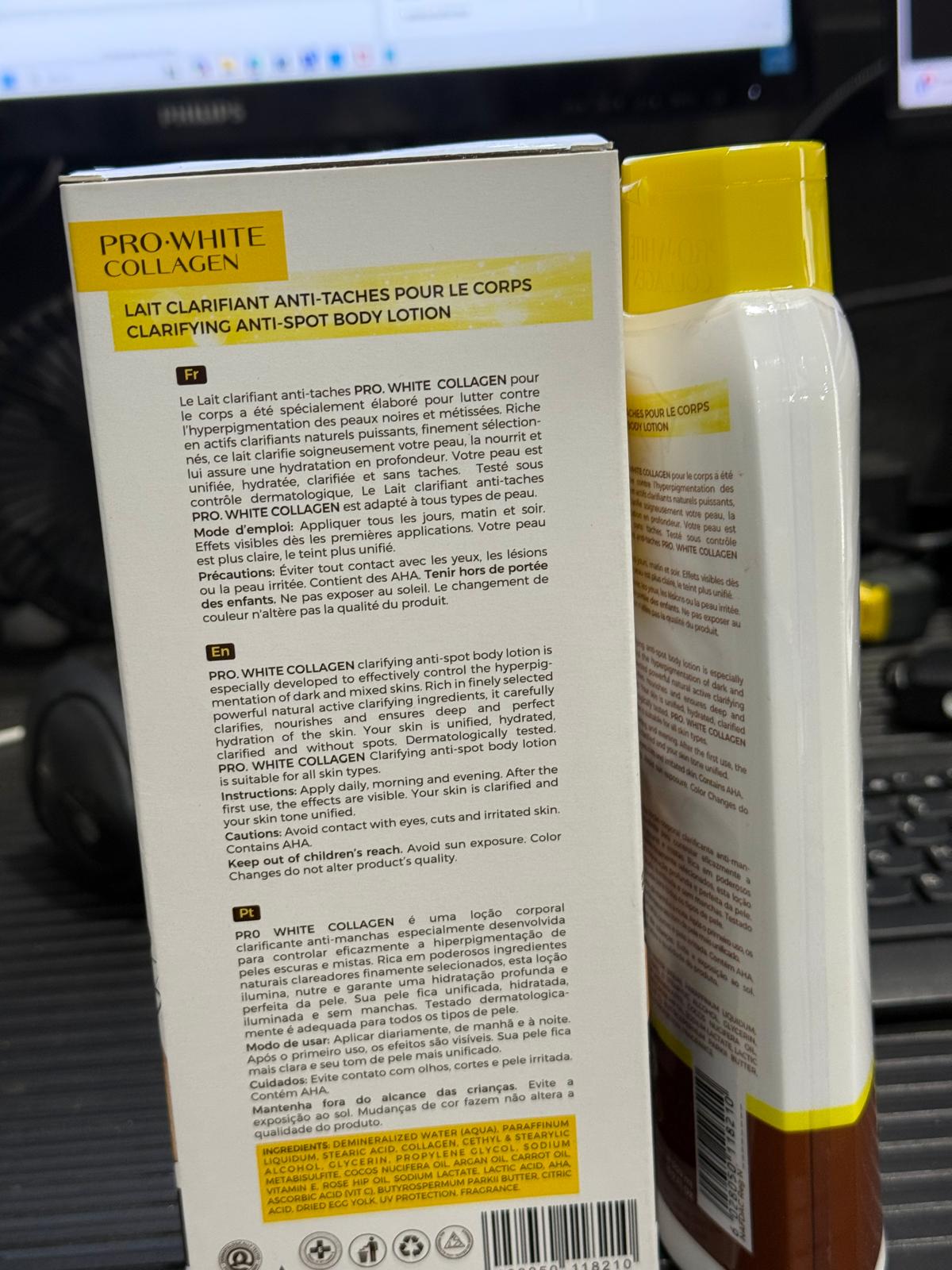 The One Pro White Collagen Shea Butter Egg Yolk Body Lotion  - Premium Beauty Product