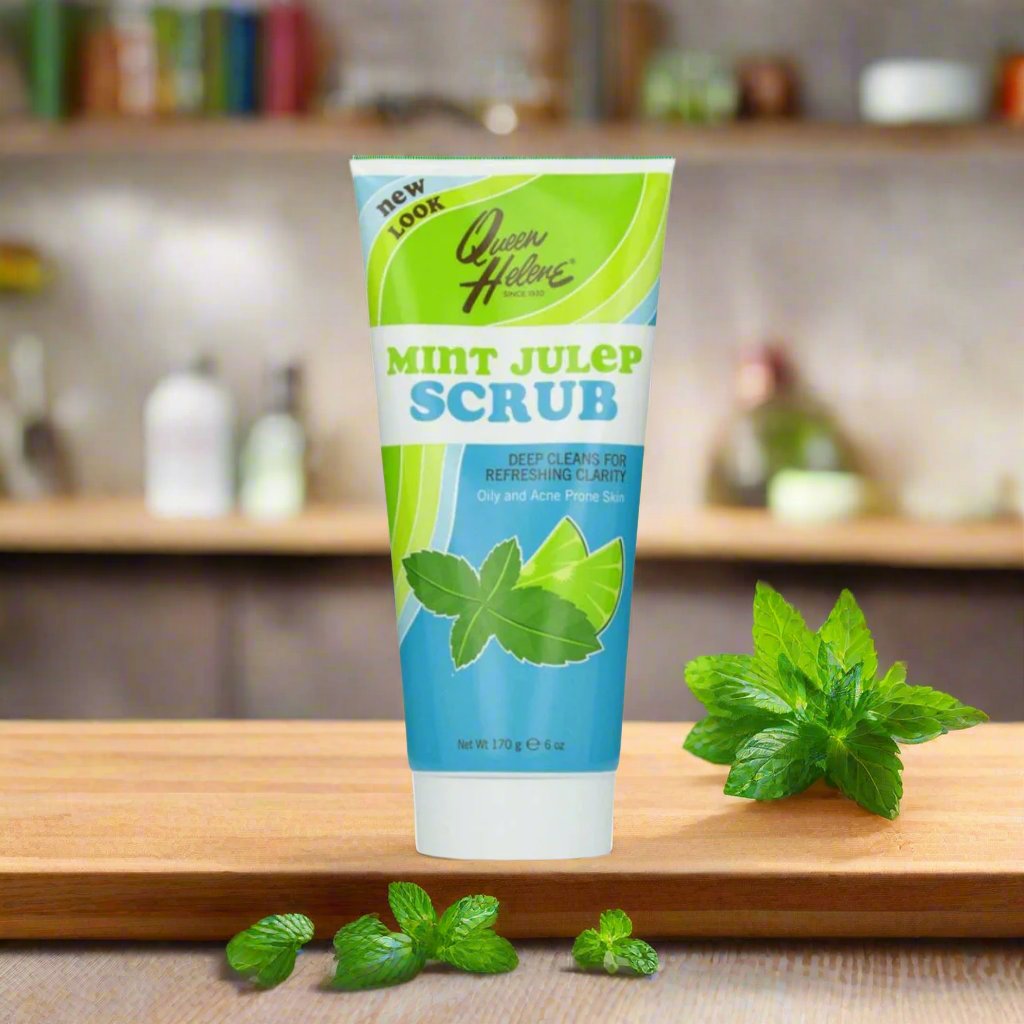 QUEEN HELENE Natural Facial Scrub, Mint Julep 6oz - Premium Beauty Product