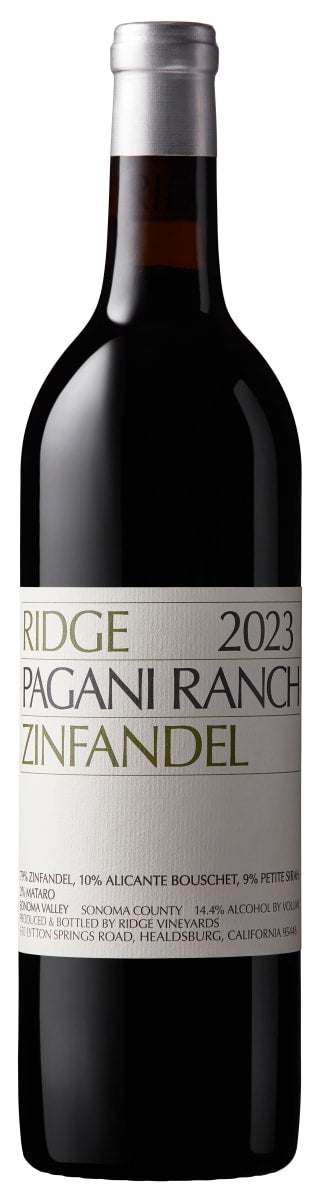 2023 Ridge Vineyards Pagani Ranch Zinfandel, Sonoma Valley, USA (750ml)