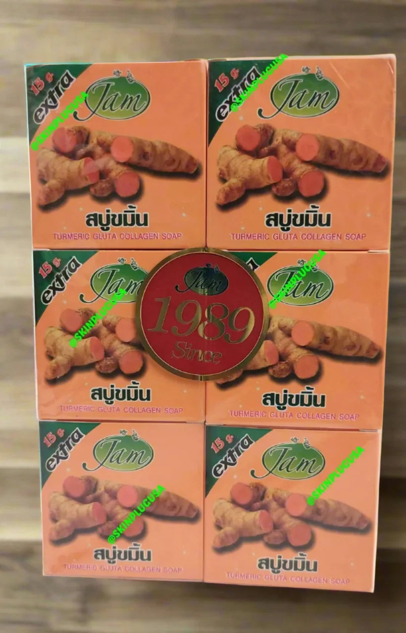 Extra Jam Turmeric Soap Turmeric Gluta Collagen All Natural  - Premium Beauty Product