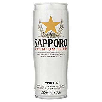 Sapporo Lager Beer, Japan (22oz)