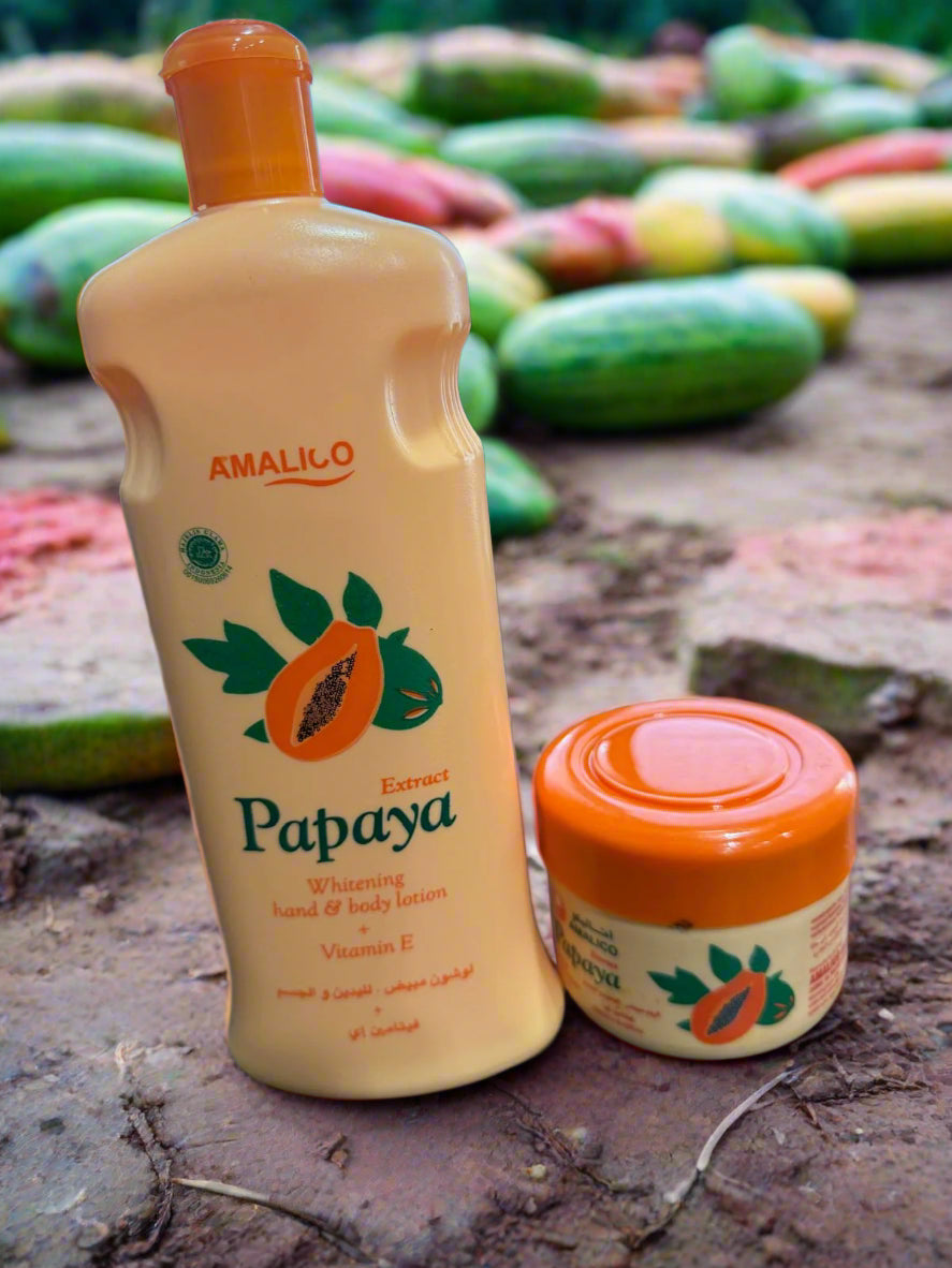 Amalico Papaya Whitening Hand & Body Lotion With Vitamin C   - Premium Beauty Product