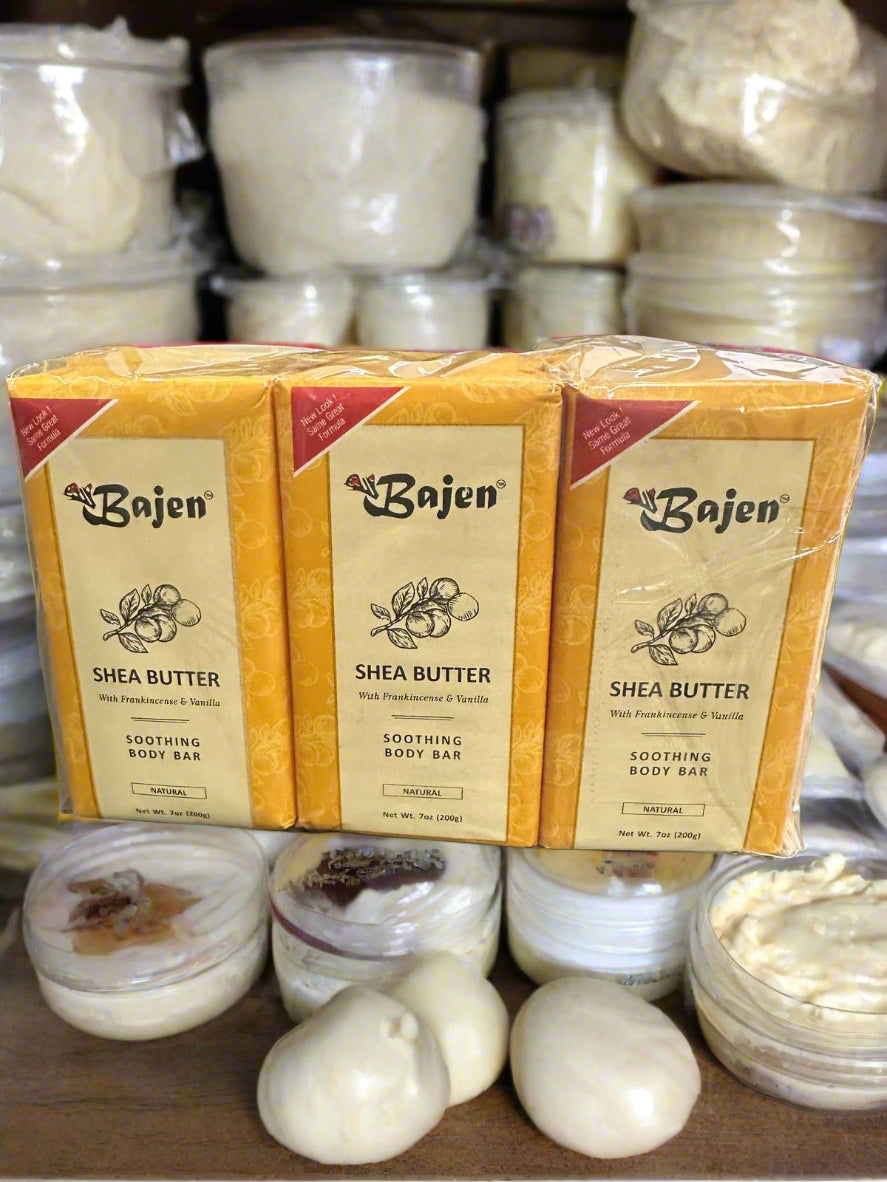 Bajen Shea Butter  Bar Soap 7 Oz ( pack of 6 ) - Premium Beauty Product