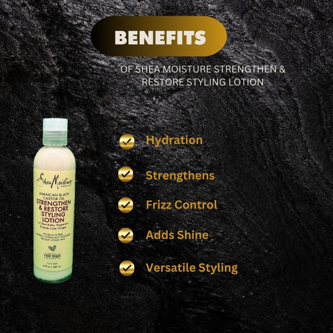 Shea Moisture Strengthen Restore Styling Lotion 237Ml - Premium Beauty Product