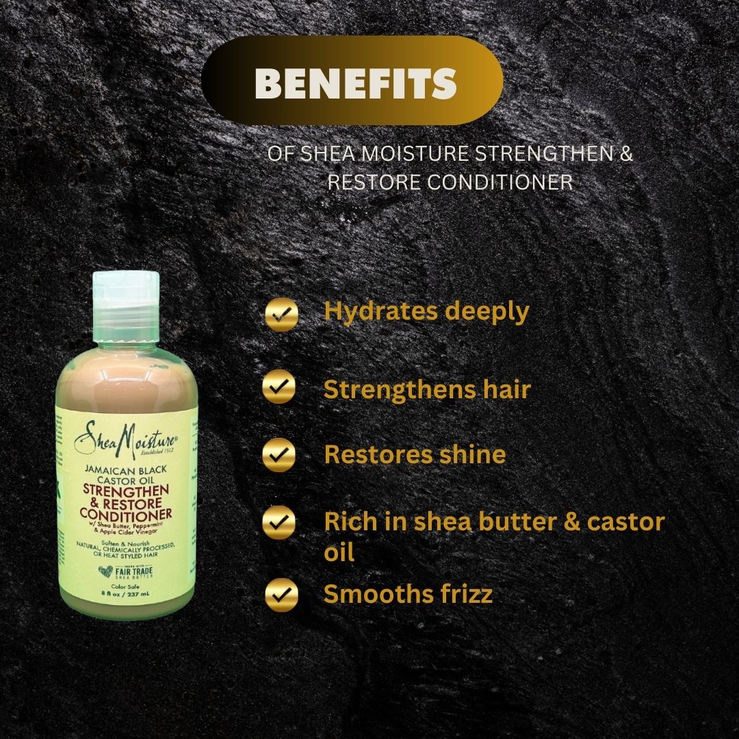 Shea Moisture Strengthen Restore Conditioner 237Ml - Premium Beauty Product