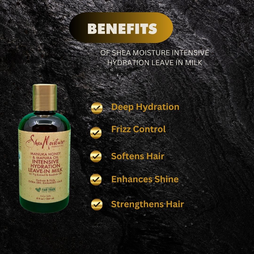 Shea Moisture Intensive Hydration Leave In Milk 237Ml - Premium Beauty Product