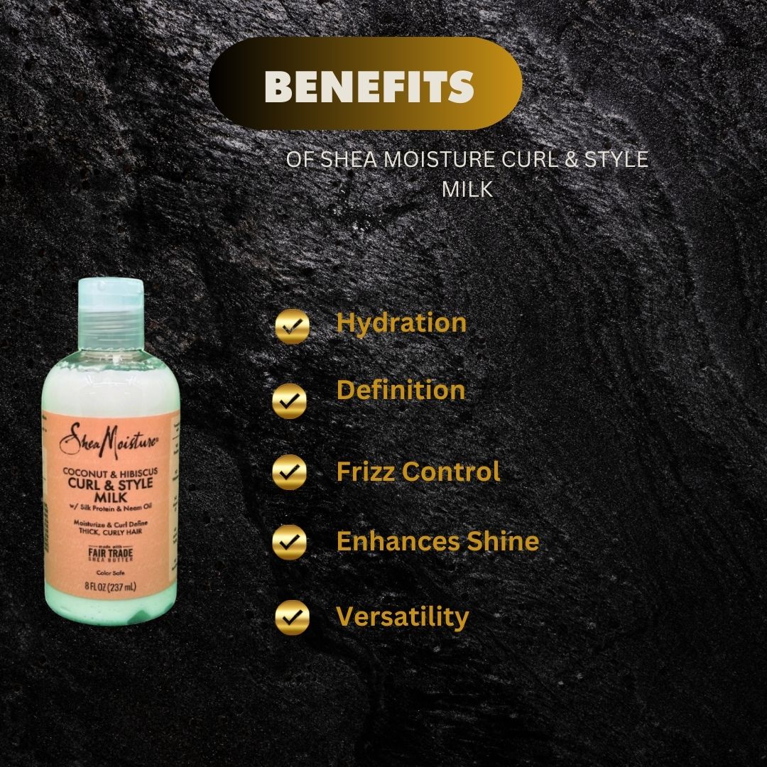 Shea Moisture Curl Style Milk 237Ml - Premium Beauty Product