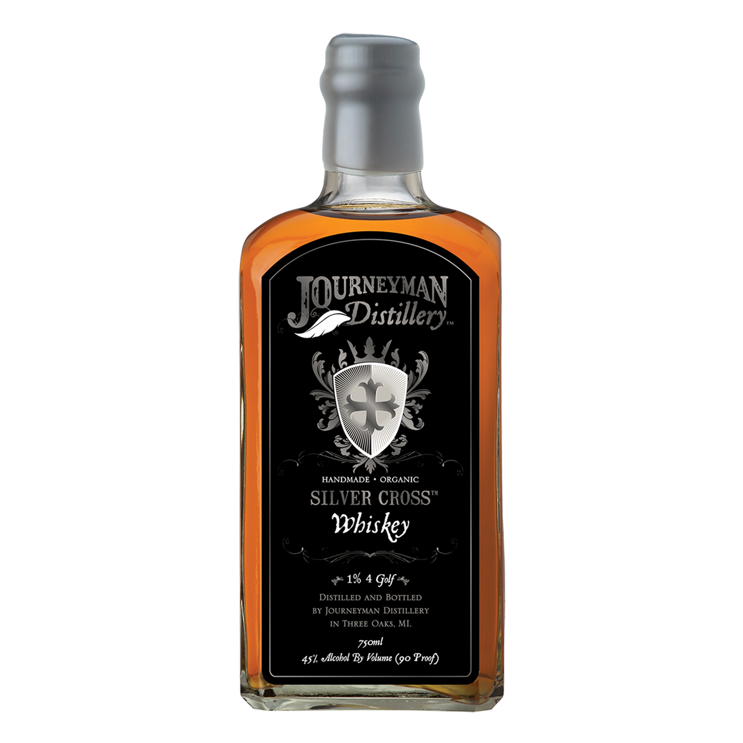 Journeyman Distillery Silver Cross Four Grain Whiskey, Michigan, USA (750ml)