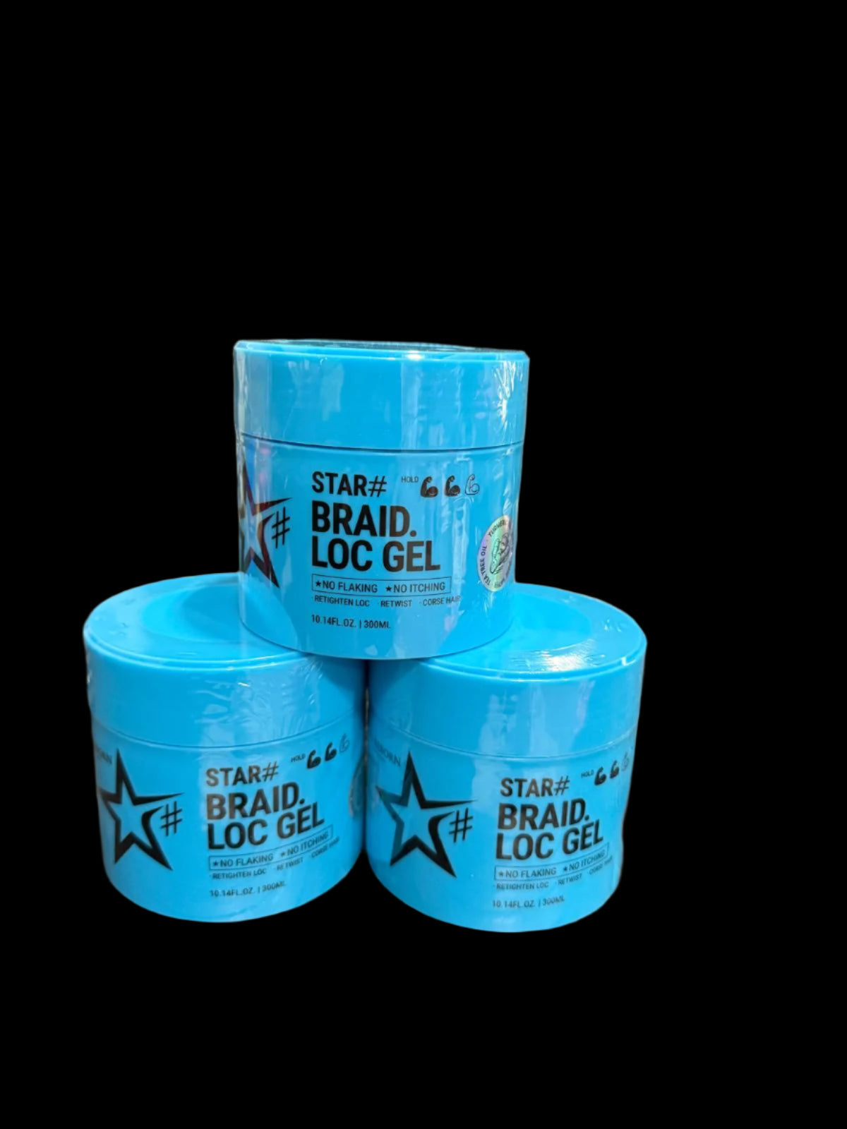 Star Braid Loc Edge Gel  10.14 Oz 300 Ml  Blue - Premium Beauty Product
