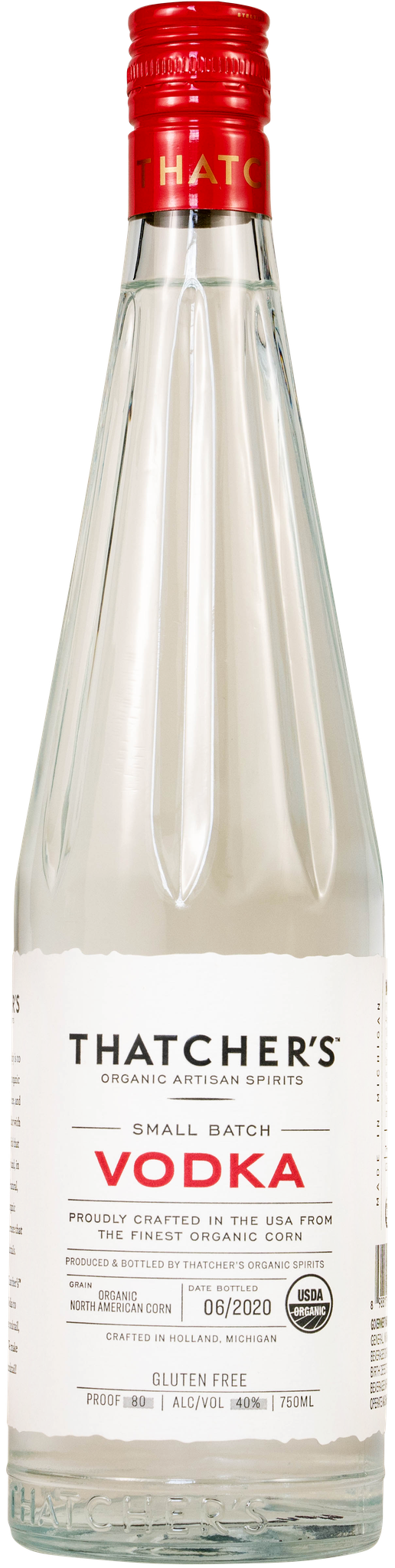 Thatcher's Organic Vodka, Michigan, USA (750ml)