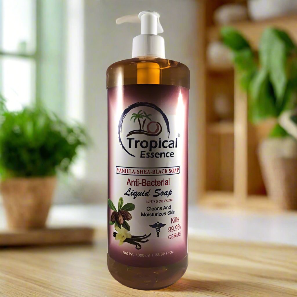 Tropical Essence Vanilla Shea Black Anti Bacterial Liguid So - Premium Beauty Product