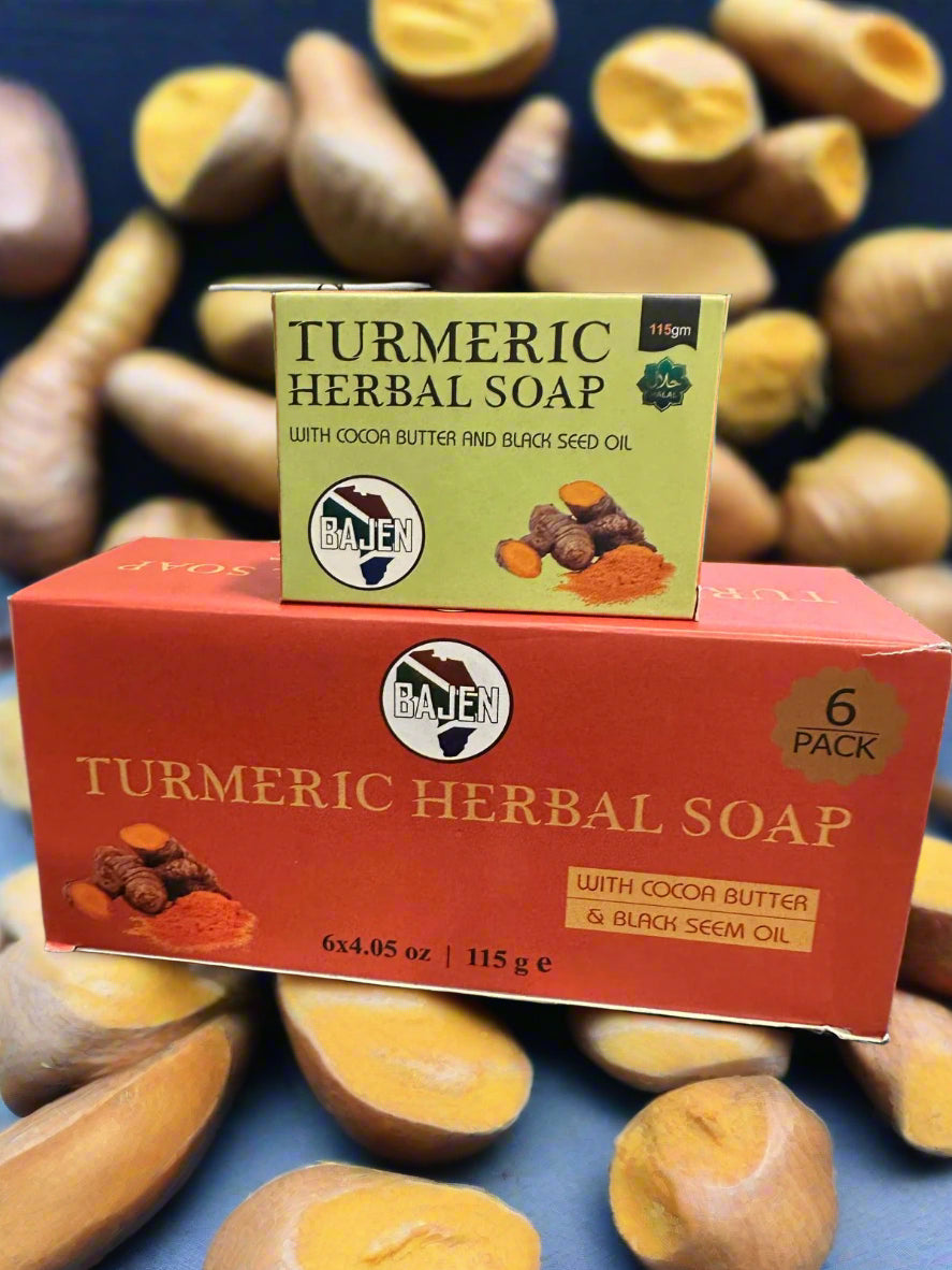 Bajen Turmeric Herbal Soap  With Cocoa Butter and Black Seed - Premium Beauty Product