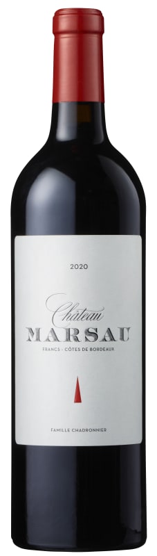 2020 Chateau Marsau, Francs Cotes de Bordeaux, France (750ml)