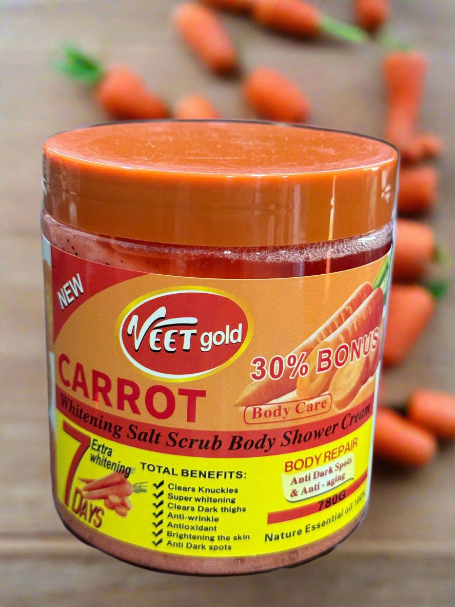 Veet Gold Carrot Body Shower Cream 780 Grm 7 Days Fast White - Premium Beauty Product