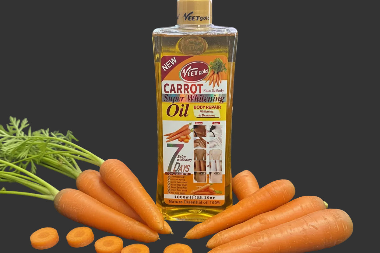 Veetgold Carrot Super Whitening Oil (1000ml) - Premium Beauty Product