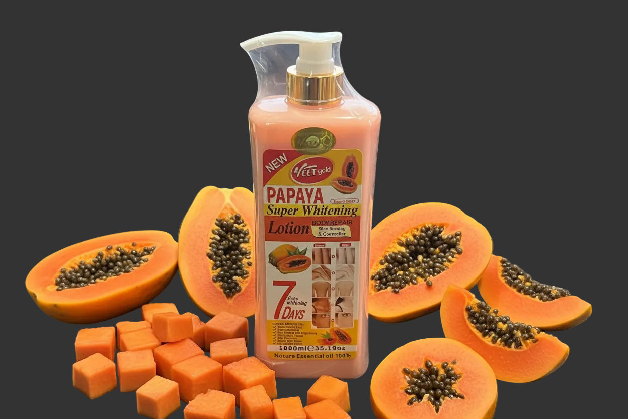 Veet Gold Papaya Super Whitening Lotion (1000ml) - Premium Beauty Product