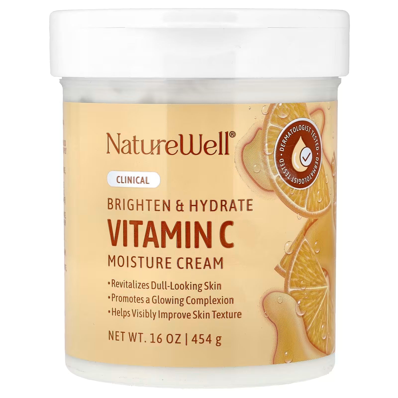 Naturewell, Vitamin C Moisture Cream, 16 oz (454 g) - Premium Beauty Product