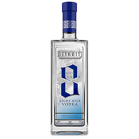 Detroit 8 Mile Vodka', Detroit, USA (750ml)