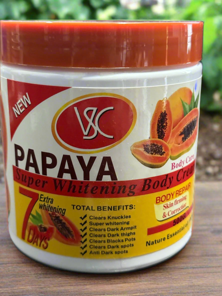 VSC Papaya  Super Whitening Body Cream  500 Grm 7 Days - Premium Beauty Product