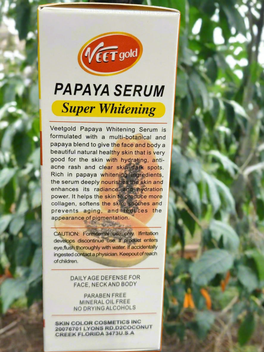Veet Gold Carrot Super Whitening Serum 52 Ml 1 69 Oz 7 Days  - Premium Beauty Product