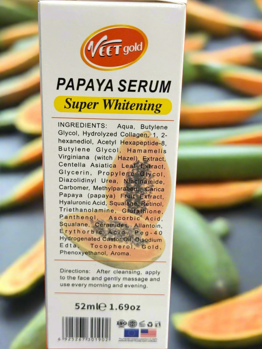 Veet Gold Carrot Super Whitening Serum 52 Ml 1 69 Oz 7 Days  - Premium Beauty Product