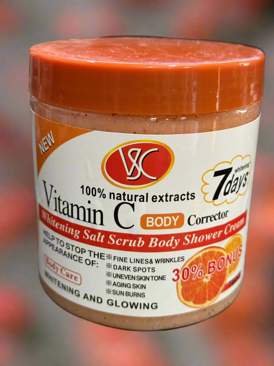 VSC Vitamin C Whitening Salt Scrub Body Shower Cream 780 Grm - Premium Beauty Product