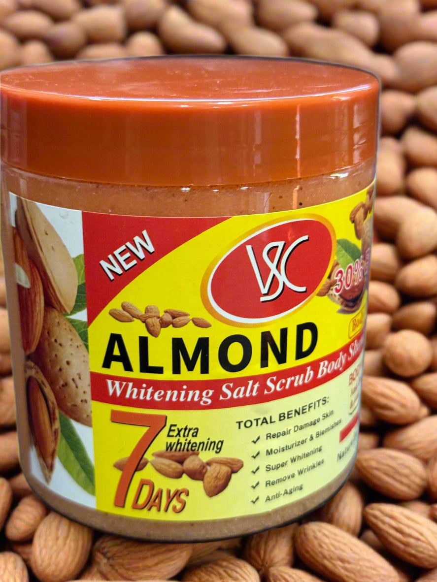 VSC Almond Whitening Salt Scrub Body Shower Cream 780 Grm - Premium Beauty Product