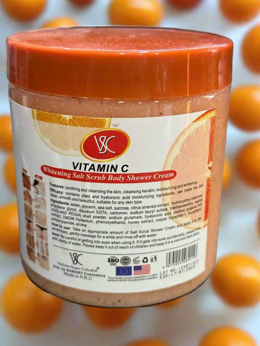 Vsc Almond Whitening Salt Scrub Body Shower Cream 780 Grm Co - Premium Beauty Product