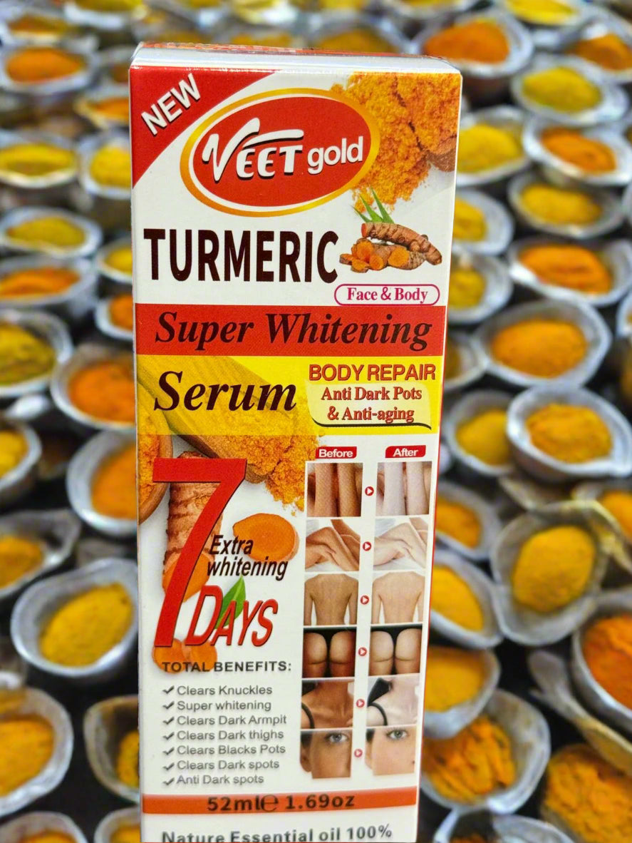 Veet Gold Turmeric Super Whitening Serum 52 Ml 1.69 Oz 7 Day - Premium Beauty Product