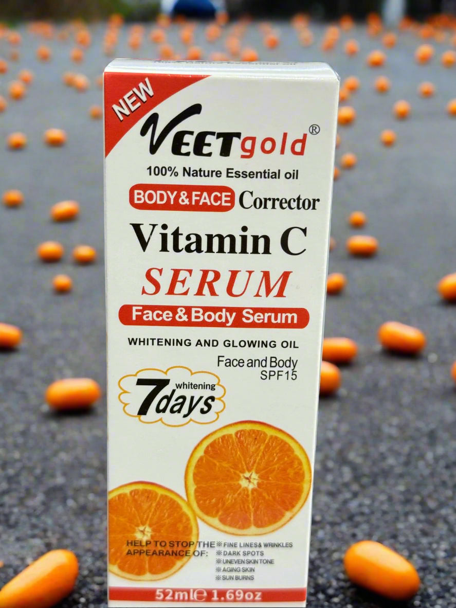 Veet Gold Vitamin C Super Whitening Serum 52 Ml 1.69 Oz 7 Da - Premium Beauty Product